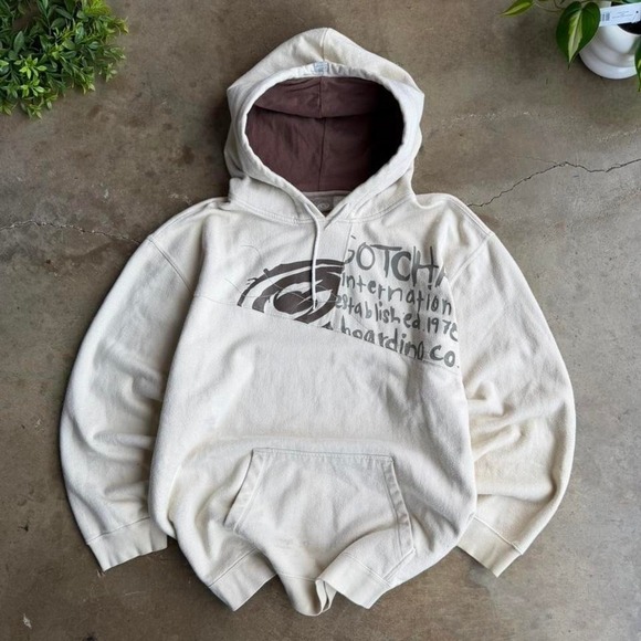 Gotcha Other - vintage gotcha surf hoodie Y2K grail cream size XL surf skater